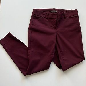 Limited Exact Stretch burgundy pants